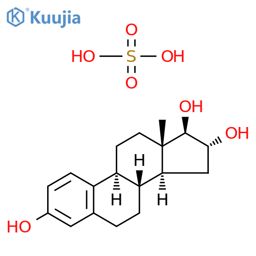 Estra-1,3,5(10)-triene-3,16,17-triol, hydrogen sulfate, (16α,17β)- structure