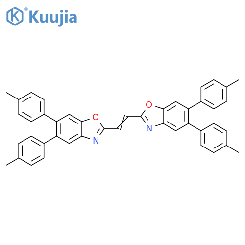 Benzoxazole, 2,2'-(1,2-ethenediyl)bis[5,6-bis(4-methylphenyl)- structure