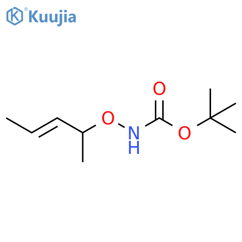 Carbamic acid,[[(2E)-1-methyl-2-butenyl]oxy]-, 1,1-dimethylethyl ester (9CI) structure