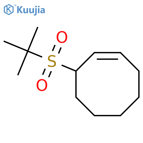 Cyclooctene, 3-[(1,1-dimethylethyl)sulfonyl]-, (3S)- structure