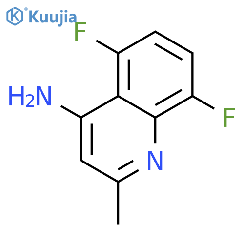 5,8-difluoro-2-methylquinolin-4-amine structure