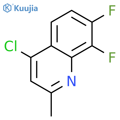 4-chloro-7,8-difluoro-2-methylquinoline structure