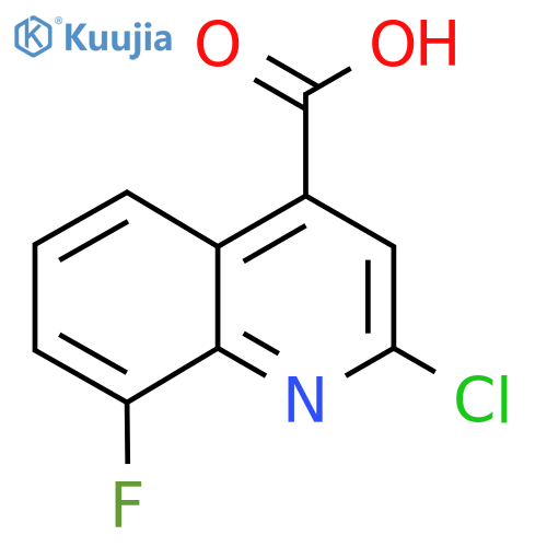 2-chloro-8-fluoro-quinoline-4-carboxylic acid structure