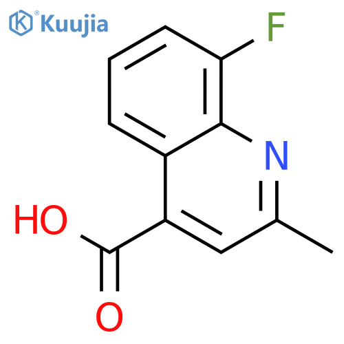 8-Fluoro-2-methylquinoline-4-carboxylic acid structure