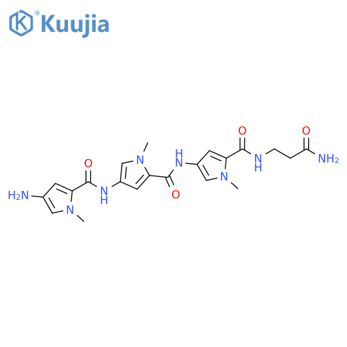 1H-Pyrrole-2-carboxamide,4-[[(4-amino-1-methyl-1H-pyrrol-2-yl)carbonyl]amino]-N-[5-[[(3-amino-3-oxopropyl)amino]carbonyl]-1-methyl-1H-pyrrol-3-yl]-1-methyl- structure