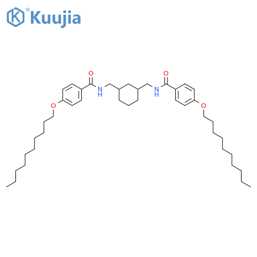 N,N'-(Cyclohexane-1,3-diylbis(methylene))bis(4-(decyloxy)benzamide) structure