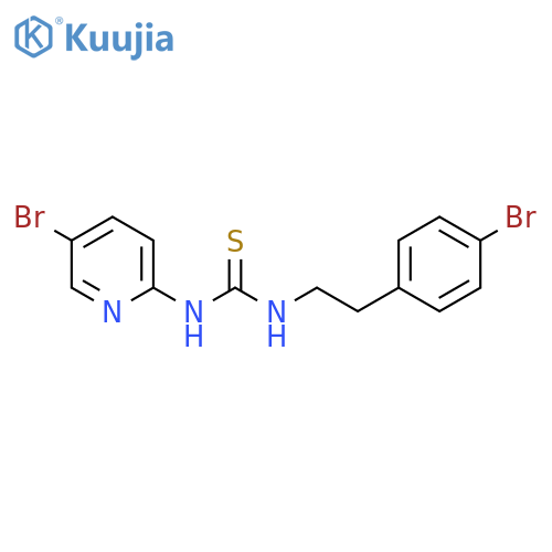 Thiourea, N-[2-(4-bromophenyl)ethyl]-N'-(5-bromo-2-pyridinyl)- structure