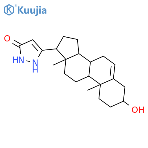3-Pyrazolin-5-one, 3-(3b-hydroxyandrost-5-en-17b-yl)- (8CI) structure