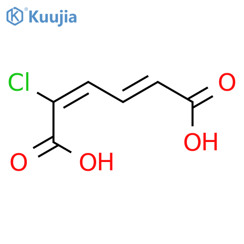 2,4-Hexadienedioicacid, 2-chloro- structure