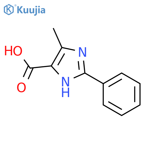 5-methyl-2-phenyl-1H-imidazole-4-carboxylic Acid structure