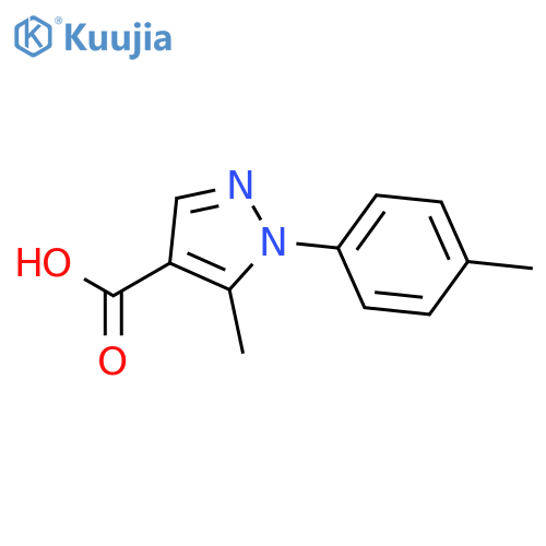 5-Methyl-1-(4-methylphenyl)-1H-pyrazole-4-carboxylic Acid structure