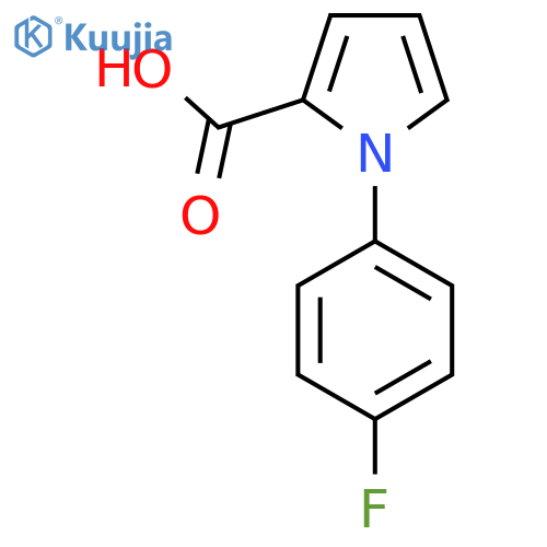 1-(4-fluorophenyl)-1H-pyrrole-2-carboxylic acid structure