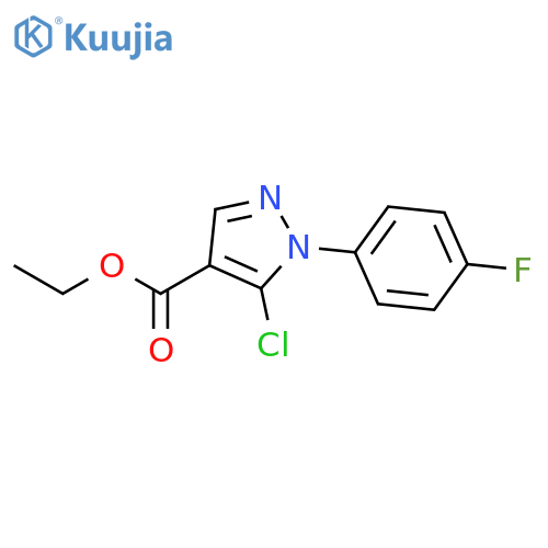 Ethyl 5-chloro-1-(4-fluorophenyl)-1H-pyrazole-4-carboxylate structure