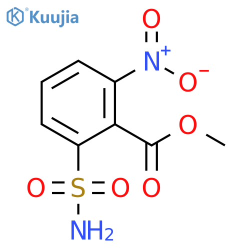 Benzoic acid, 2-(aminosulfonyl)-6-nitro-, methyl ester structure