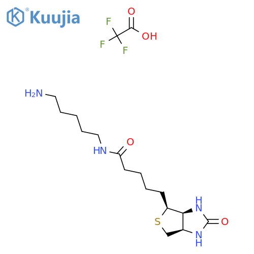 N-(5-Aminopentyl)biotinamide trifluoroacetate salt structure