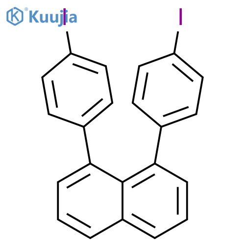 Naphthalene, 1,8-bis(4-iodophenyl)- structure