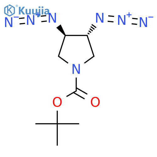 trans-N-BOC-3,4-Diazido pyrrolidine structure