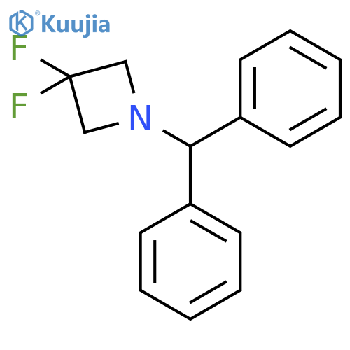 1-(diphenylmethyl)-3,3-difluoroazetidine structure