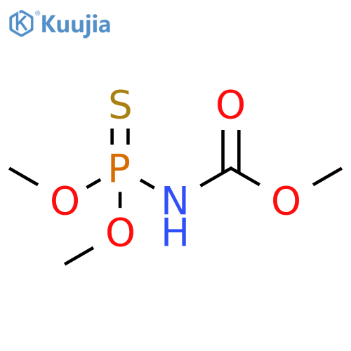 Carbamic acid, (dimethoxyphosphinothioyl)-, methyl ester structure