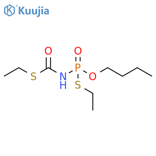 Carbamothioic acid, [butoxy(ethylthio)phosphinyl]-, S-ethyl ester structure