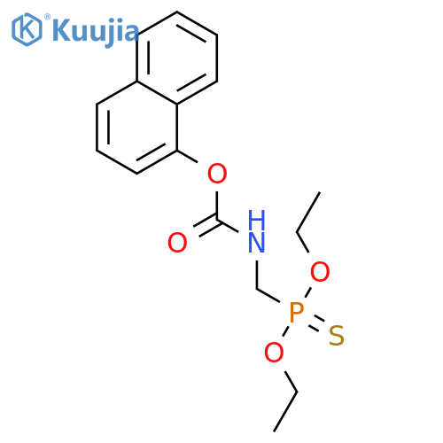 naphthalen-1-yl (diethoxyphosphorothioyl)methylcarbamate structure