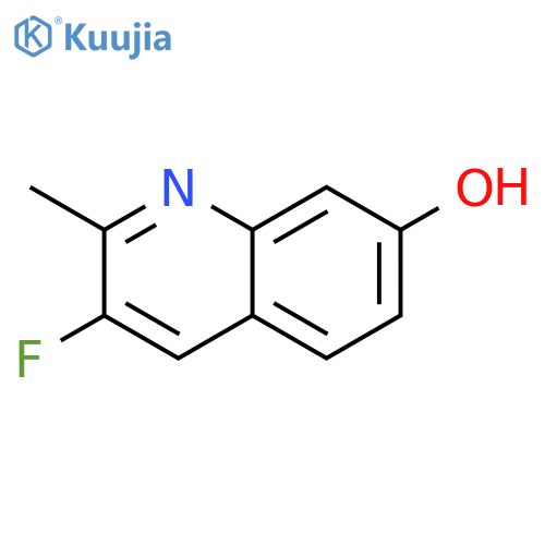 7-Quinolinol, 3-fluoro-2-methyl- structure