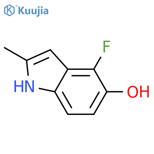 4-Fluoro-2-methyl-1H-indol-5-ol structure