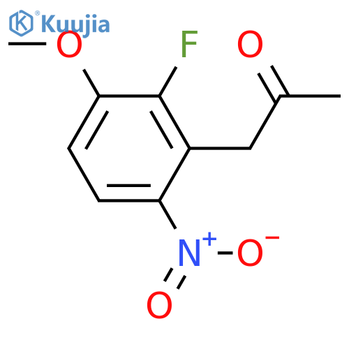 1-(2-Fluoro-3-methoxy-6-nitrophenyl)propan-2-one structure