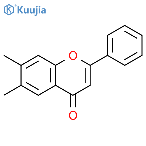 4H-1-Benzopyran-4-one,6,7-dimethyl-2-phenyl- structure