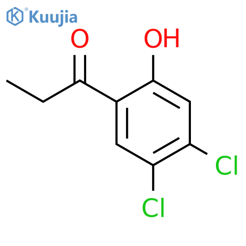 1-Propanone,1-(4,5-dichloro-2-hydroxyphenyl)- structure