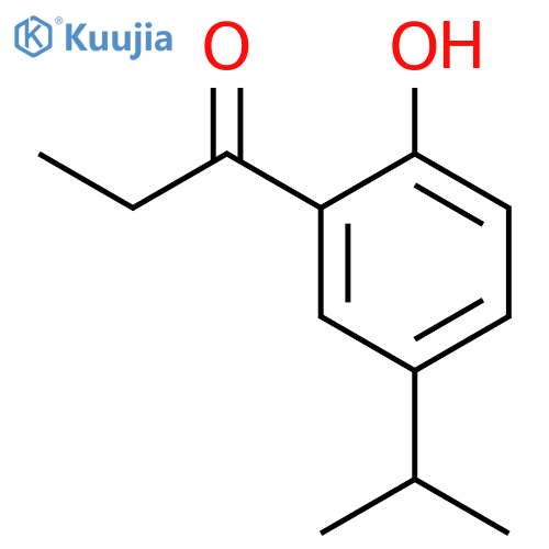 1-(2-hydroxy-5-isopropylphenyl)propan-1-one structure