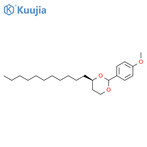 1,3-Dioxane, 2-(4-methoxyphenyl)-4-undecyl-, (4R)- structure