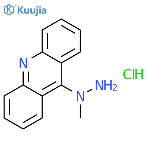 Acridine,9-(1-methylhydrazinyl)-, hydrochloride (1:1) structure