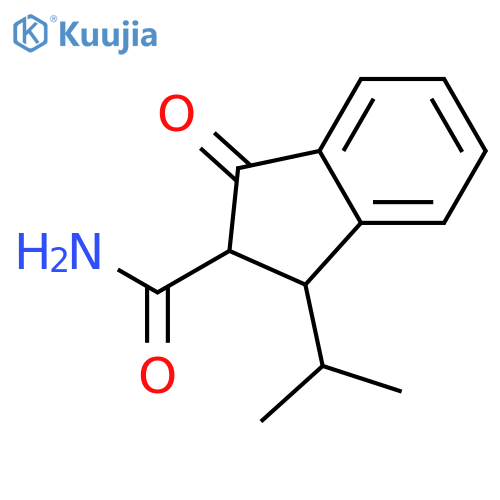 1H-Indene-2-carboxamide,2,3-dihydro-1-(1-methylethyl)-3-oxo- structure