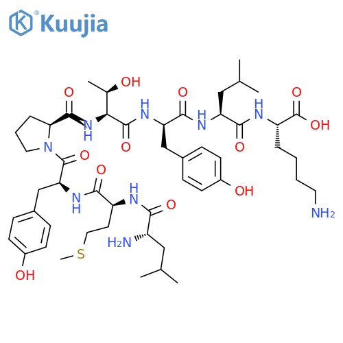 L-Lysine,L-leucyl-L-methionyl-L-tyrosyl-L-prolyl-L-threonyl-D-tyrosyl-L-leucyl- structure