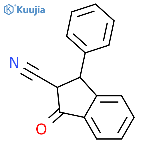 1H-Indene-2-carbonitrile,2,3-dihydro-1-oxo-3-phenyl- structure
