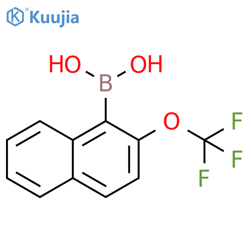 B-(2-trifluoromethoxy-1-naphthalenyl)boronic acid structure
