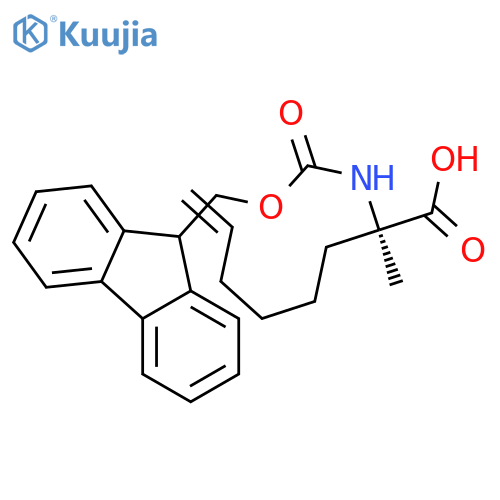 7-Octenoic acid, 2-[[(9H-fluoren-9-ylmethoxy)carbonyl]amino]-2-methyl-,(2R)- structure