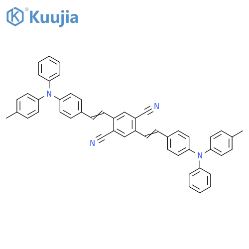 1,4-Benzenedicarbonitrile,2,5-bis[2-[4-[(4-methylphenyl)phenylamino]phenyl]ethenyl]- structure