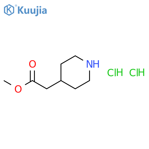Methyl 2-(piperidin-4-yl)acetate dihydrochloride structure