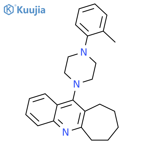 11-[4-(2-methylphenyl)piperazin-1-yl]-7,8,9,10-tetrahydro-6h-cyclohepta[b]quinoline structure
