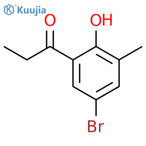 1-(5-bromo-2-hydroxy-3-methylphenyl)propan-1-one structure