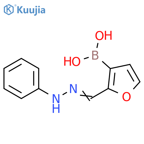 Boronic acid, [2-[(phenylhydrazono)methyl]-3-furanyl]- structure