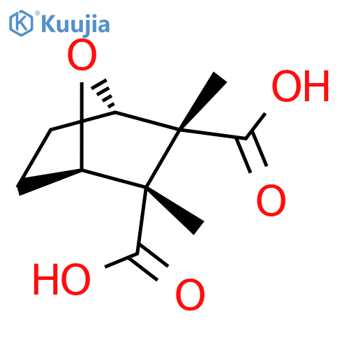 7-Oxabicyclo[2.2.1]heptane-2,3-dicarboxylicacid, 2,3-dimethyl-, (1R,2S,3R,4S)-rel- structure