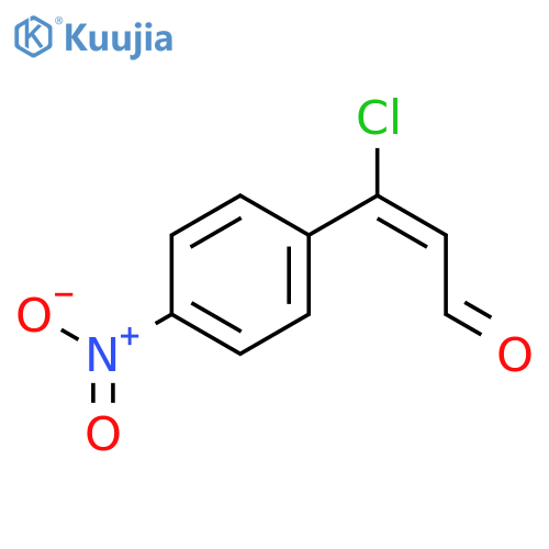 2-Propenal,3-chloro-3-(4-nitrophenyl)- structure