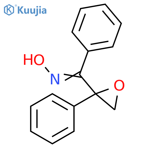 Methanone, phenyl(2-phenyl-2-oxiranyl)-, oxime structure
