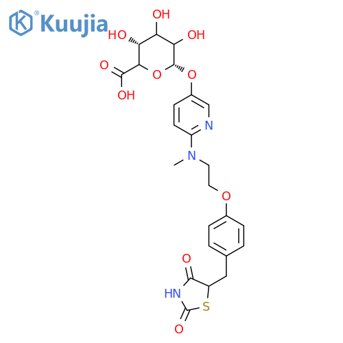 5-Hydroxy Rosiglitazone Beta-D-Glucuronide (mixture of diastereomers) structure
