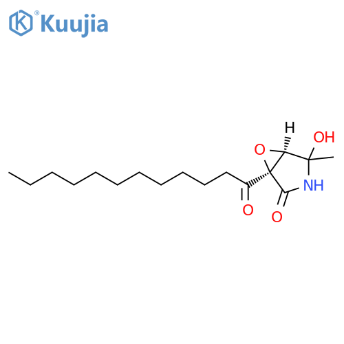 6-Oxa-3-azabicyclo[3.1.0]hexan-2-one,4-hydroxy-4-methyl-1-(1-oxododecyl)-, (1R,5R)- structure