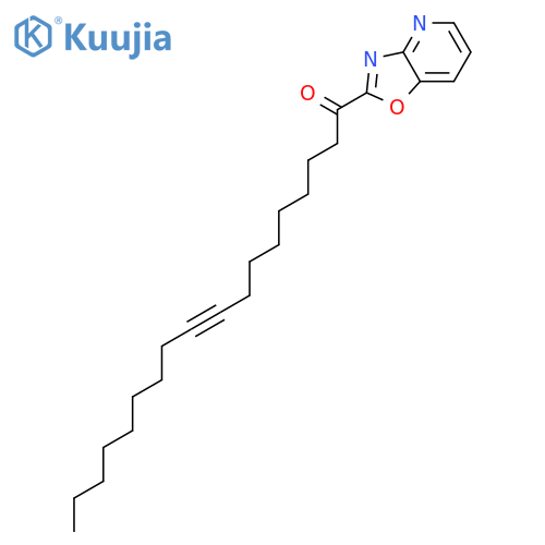 9-Octadecyn-1-one,1-oxazolo[4,5-b]pyridin-2-yl- structure