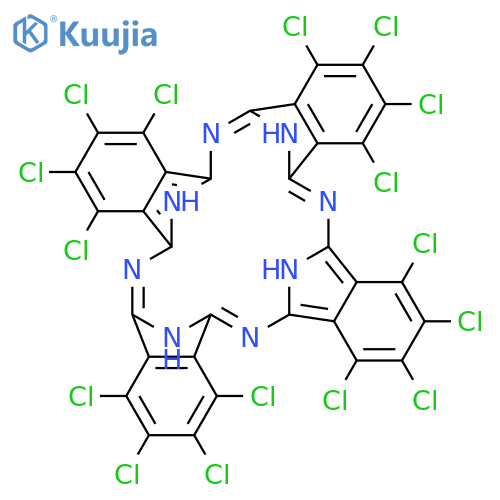29H,31H-Phthalocyanine,1,2,3,4,8,9,10,11,15,16,17,18,22,23,24,25-hexadecachloro- (9CI) structure